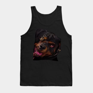 Rottweiler Steampunk gothic art Tank Top